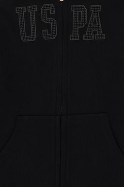 Черный базовый свитшот для девочек Неожиданная скидка в корзине - U.s. polo assn фото 3