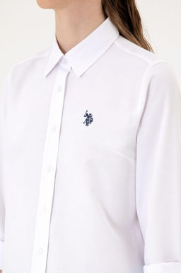 Kad_n Beyaz Uzun Kollu Basic G_mlek Sepette S_rpriz _ndirim - U.s. polo assn фото 7