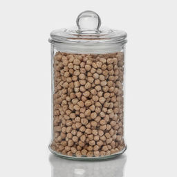 Банка для сыпучих Доляна «Стелла», 700 мл, 10×18 см, стекло, прозрачная