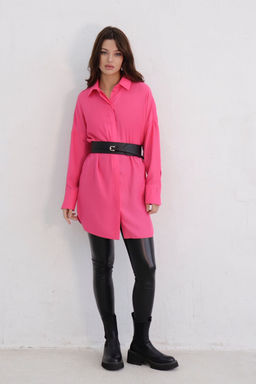 Базовая удлинённая рубашка свободного силуэта - Martichelli фото 95