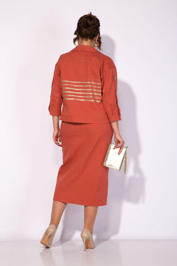 Костюм Liliana 1285 терракот  фото 4