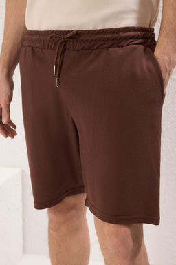 TRENDYOL MAN Kahverengi Regular/Normal Kesim Basic Sort & Bermuda TMNSS20SR0169 - Trendyolmilla фото 3