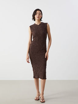 Bisiklet Yaka Kad?n Triko Elbise