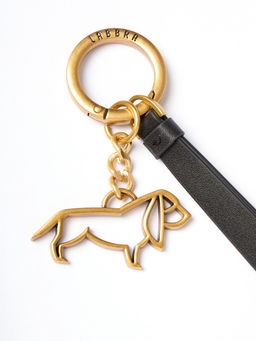 Брелок-dog Labbra LA-04 black/brush gold