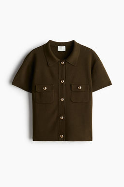 Cardigan de manga corta - H&m фото 5