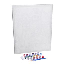 Картина по номерам на холсте с подрамником Дед Мороз с кроликом 40 50 см - Школа талантов фото 6