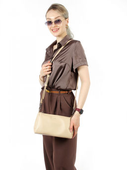 LACCOMA сумка Нинель-L815-бежевый эко кожа хлопок