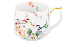 Кружка 500 мл 13,5*10*9 см Певчие птички NEW BONE CHINA