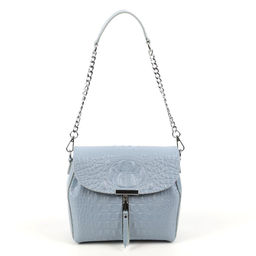 Женская кожаная сумка через плечо под крокодила 0112-8 - Cidirro фото 2