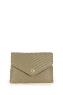 Женская сумка через плечо цвета хаки с цепочкой на ремне Неожиданная скидка в корзине - U.s. polo assn фото 3