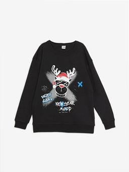 Bisiklet Yaka Y?lba?? Temal? Erkek ?ocuk Ti??rt