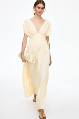 Vestido drapeado con cordones de ajuste - H&m фото 5