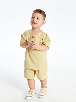 M?slin Erkek Bebek Ti??rt ve ?ort 2li