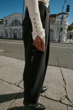 JERSEY B?SICO PUNTO LISO / Crudo - Zara фото 5