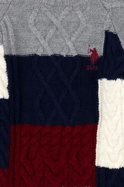 Серый меланжевый свитер для мальчика Неожиданная скидка в корзине - U.s. polo assn фото 3