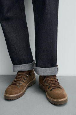 CHUNKY LEATHER BOOTS - Zara фото 3