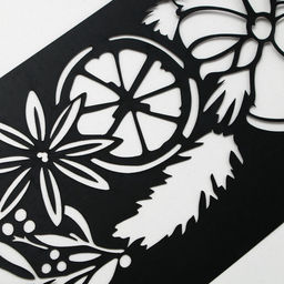 Цена за 5 шт. Трафарет для торта новогодний Рождество, 32?10 см - KONFINETTA фото 2