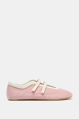 SATIN EFFECT TOPSTITCHED BALLERINAS - Zara фото 26