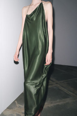 ZW COLLECTION ASYMMETRIC SATIN DRESS - Zara фото 15