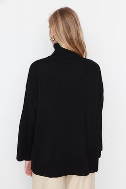 Siyah Genis Kal?p Basic Triko Kazak TWOAW23KZ00206