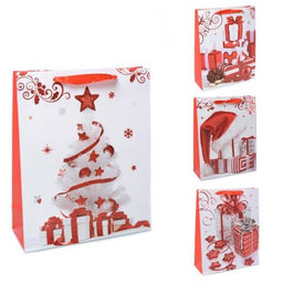 Цена за 12 шт. Пакет подарочный 26х32х10 / 362-52-M /уп 12/480/Новый год - Галеонтрейд фото 2