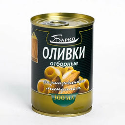 Оливки с миндалем 280г/300мл  "Барко", , шт