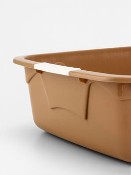 Туалет с сеткой, 44×33×11.5 см, бежевый, белый