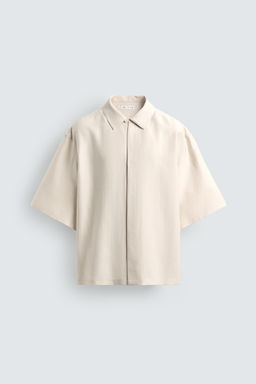 CAMISA FLUIDA RELAXED FIT / Crudo medio - Zara фото 7