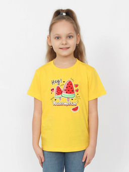 CRB wear/ HSKG 63842-30 Футболка для девочки,желтый/Ex.Cherubino