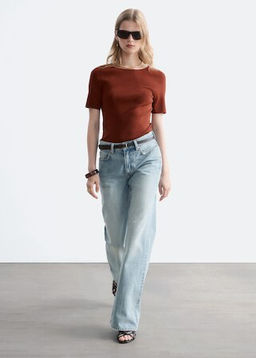 Vaqueros de talle medio y corte bootcut - H&m фото 4
