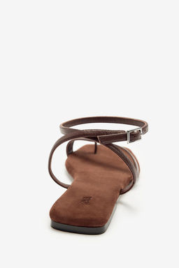 LIMITED EDITION FLAT SPLIT SUEDE SANDALS - Zara фото 7