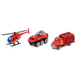 Машинки металлические Пожарная служба, набор 15 шт. - Simaland фото 5