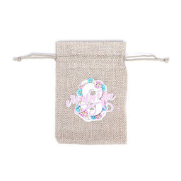 Цена за 5 шт. Мешок подарочный с термонаклейкой 8 марта 10?14 см