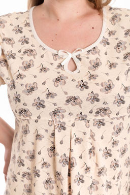 Сорочка М31587бс бежевый/серый - Елена фото 5