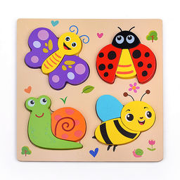 Пазл-вкладыш "Насекомын"