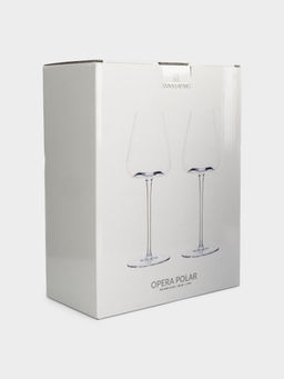 Бокал для красного вина, 480 мл, 2 шт, кристальное стекло, перламутр, Opera polar - Anna lafarg фото 6