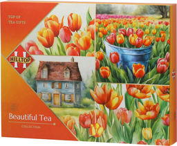 HILLTOP. 8 марта. Чайное ассорти. Акварельные тюльпаны 120 гр. карт.упаковка