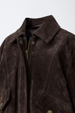 100% LEATHER JACKET - Zara фото 5