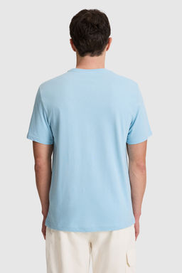 Erkek Mavi Regular Fit Bisiklet Yaka Basic TiЕГrt - U.s. polo assn фото 5