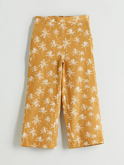 Beli Lastikli Keten Kar???ml? K?z ?ocuk Pantolon