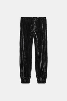 ZW COLLECTION VELVET BALLOON TROUSERS - Zara фото 3