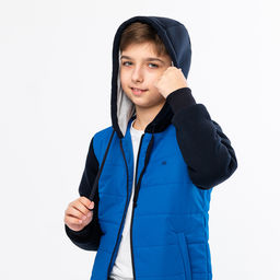 RODOS Куртка детская мембрана демисезон М-222 (Детская/М) Тёмно-голубой/Синий