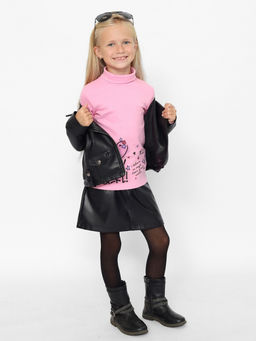 CRB wear/CWKG 63729-27-389 Водолазка для девочки,розовый/Ex.Cherubino  фото 3