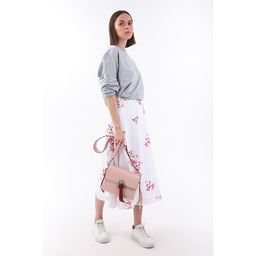 Сумка-мессенджер на клапане, наружный карман, цвет пудра - Simaland фото 4