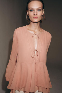 BLUSA VOLANTES ZW COLLECTION / Rosa - Zara фото 6