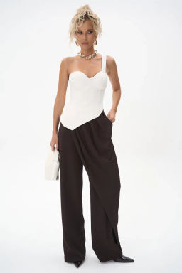 Брюки Шарлиз (шоколадный) - Эльза фото 7