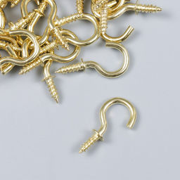 Цена за 50 шт. Винт-крючок для крепления картин, фоторамок 1,1х2,5 см