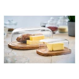 Масленка деревянная Walmer Organic, 17х11 см, цвет темное дерево