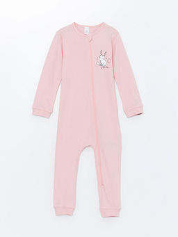 Bisiklet Yaka Uzun Kollu K?z Bebek Tulum