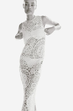 Vestido de algod?n efecto crochet - H&m фото 2
